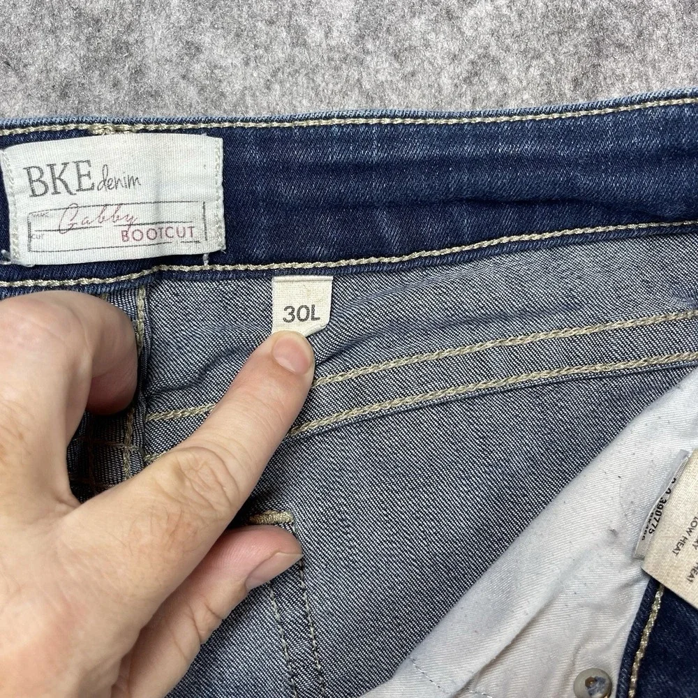 BKE Jeans Women 30L Actual (33x32) Gabby Bootcut‎ Flare Stretch Rodeo *FLAW*